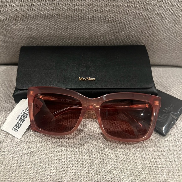 NEW MaxMara Women's Brown 55mm Sunglasses - Picture 2 of 12